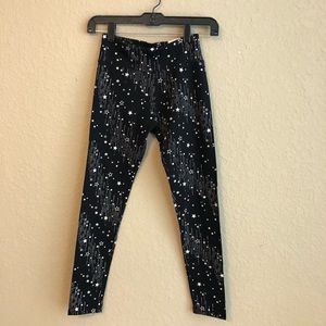 Girls Justice size 12 full length knit leggings